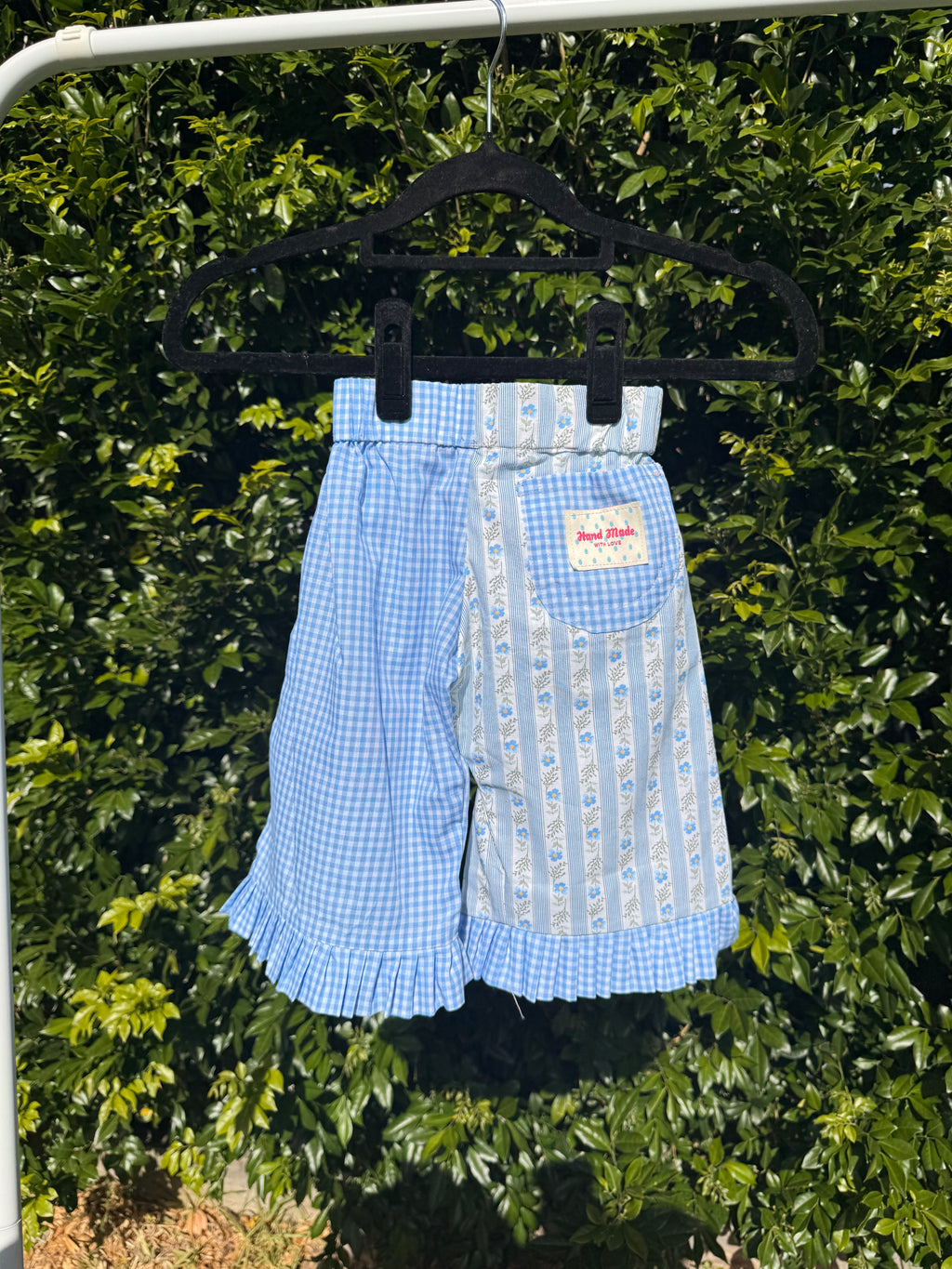 Blue Valma Gingham Pant