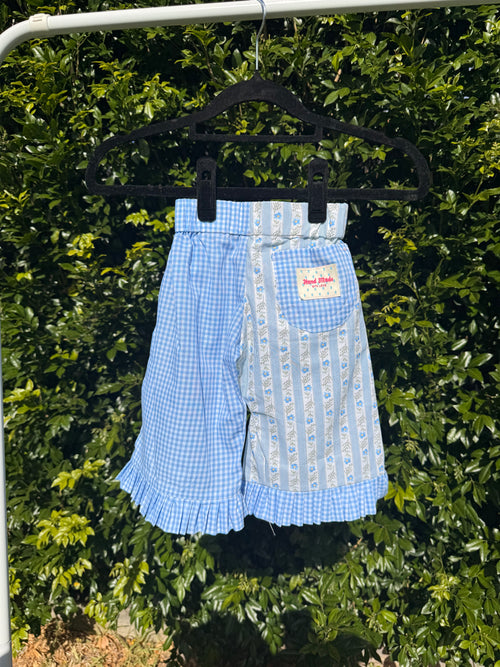 Blue Valma Gingham Pant